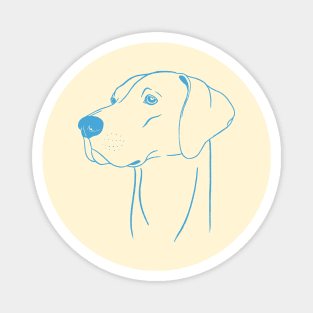 Weimaraner (Beige and Blue) Magnet